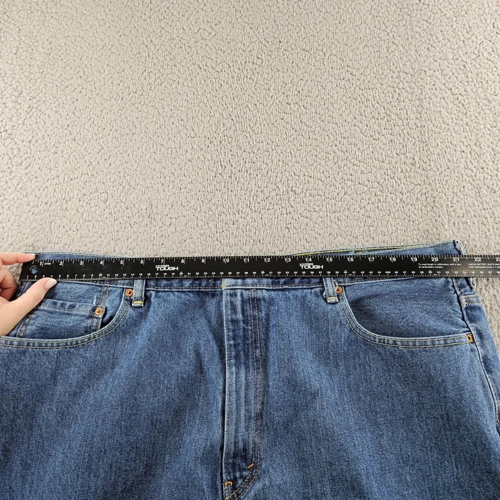 Levis 550 Jeans Mens 44x30 Blue Relaxed Fit Tapered Leg Baggy Workwear‎